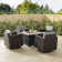 Arbedella Wicker 4 - Person Patio Conversation Sets with Cushions