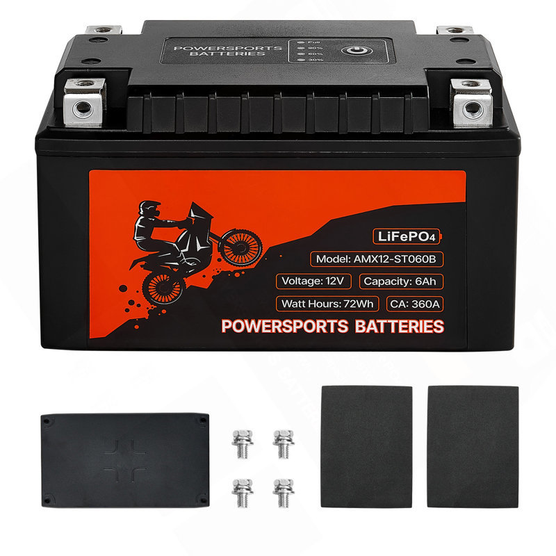 Batterie pour motocyclette 12V 6Ah YTX12-BS