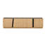 Armoire de rangement moderne U-Can avec coins arrondis, plateau contrastant en marbre et tablettes intérieures réglables-129888333