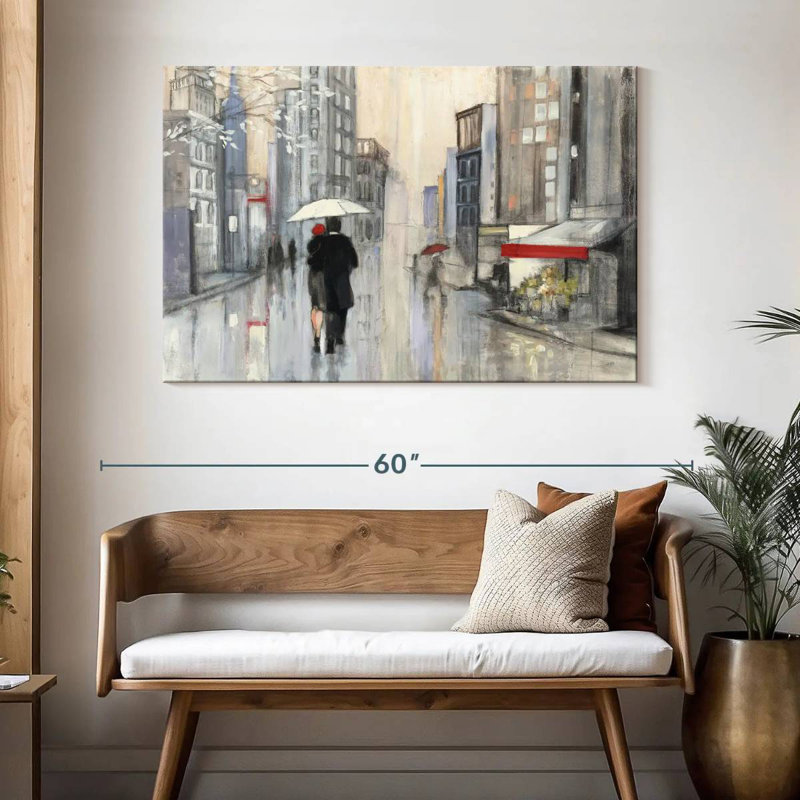 Sireci Spring Rain New York Crop, 32" H x 48" W