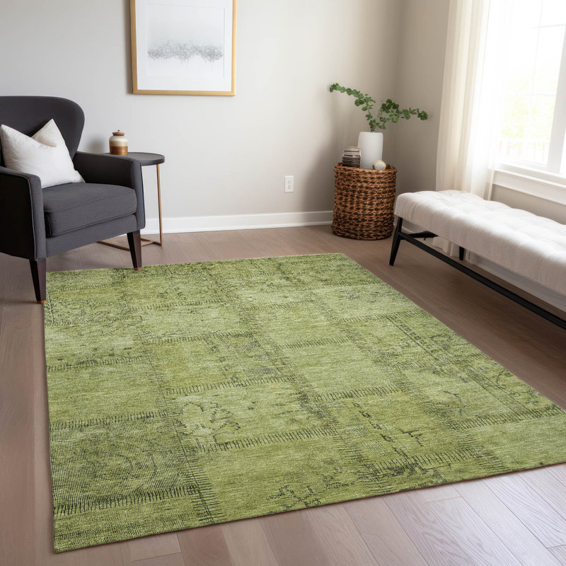 Muhiba Patchwork Indoor / Outdoor Rug, Rectangle 10' x 14'