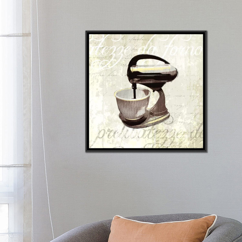 «Kitchen Aide IV», impression sur toile tendue, H 26 po x l 26 po x P 1,5 po, Pas de tapis, Toile tendue