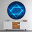Horloge murale Neon Star of David-34141122