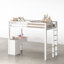 Kaynath Twin Loft Bed With Built-In-Desk & Cabinet