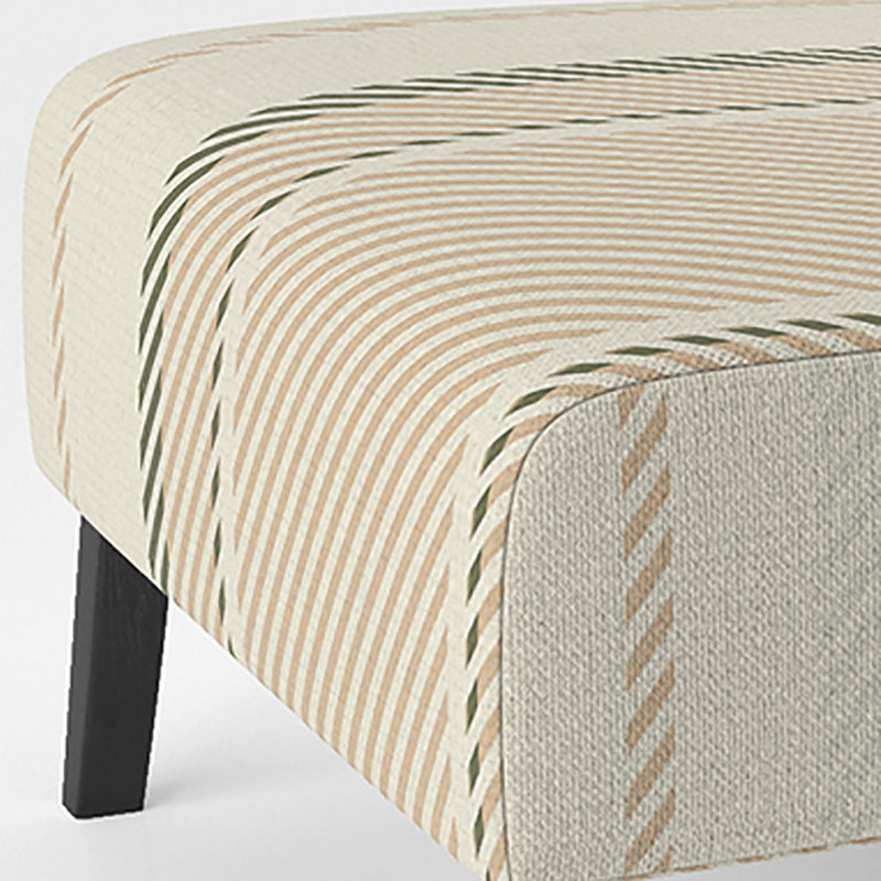 Fauteuil de chambre en velours crème