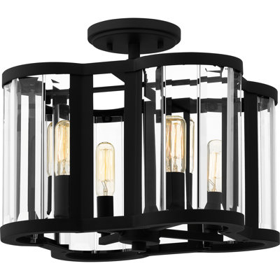 Annalice Glass Semi Flush Mount