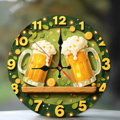 horloge chopes à bière
