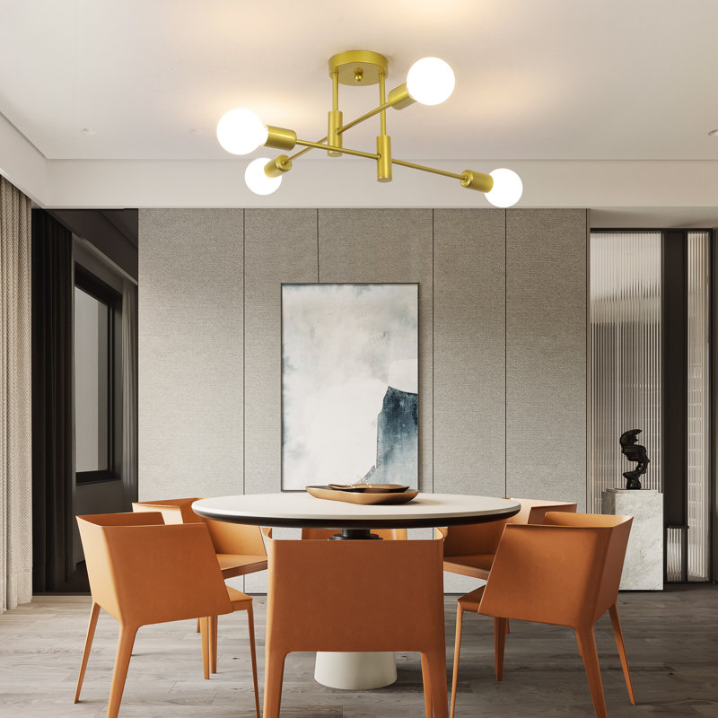 Coblitz 4 - Light Sputnik Chandelier, Gold