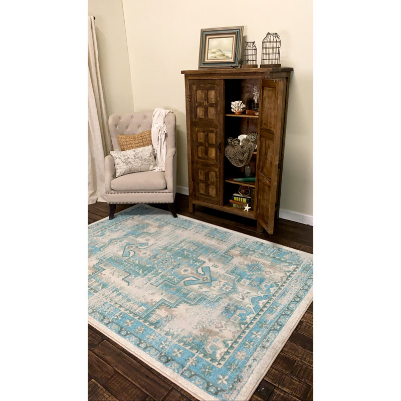 Connee Abstract Indoor Rug, Rectangle 5' x 8'