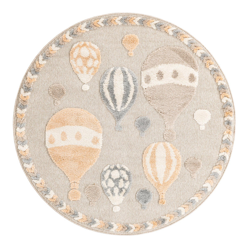 Unique Loom Balloons Whimsy Kids Rug
