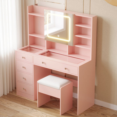 Bohuslava Vanity Table Stool Set