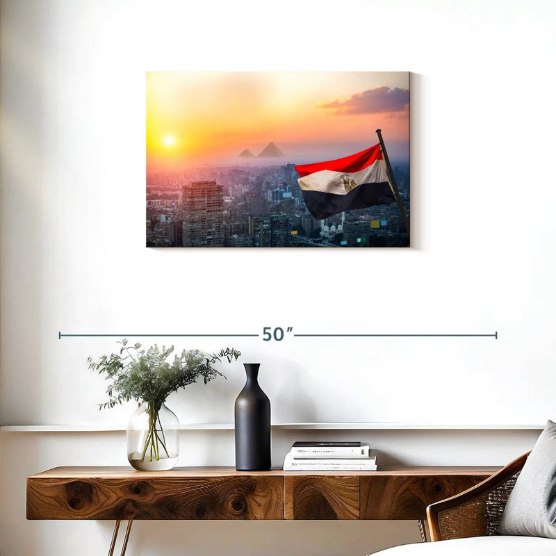 Borges Urban Egypt Flag, 20" H x 30" W