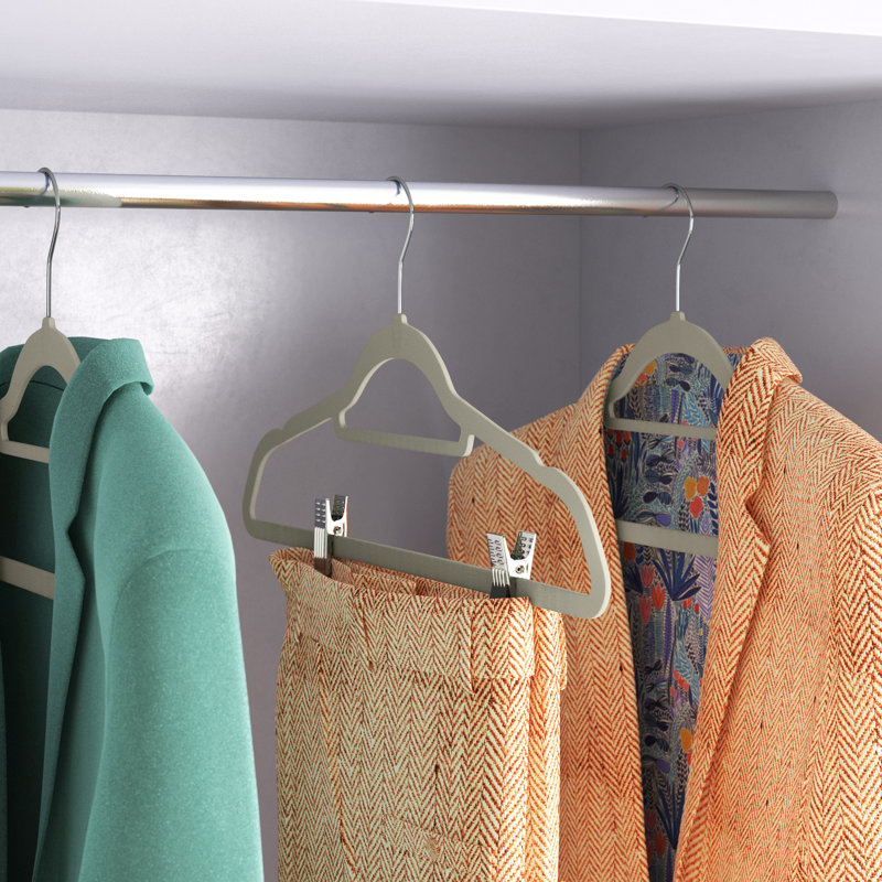 Non-Slip Standard Hanger, Grey