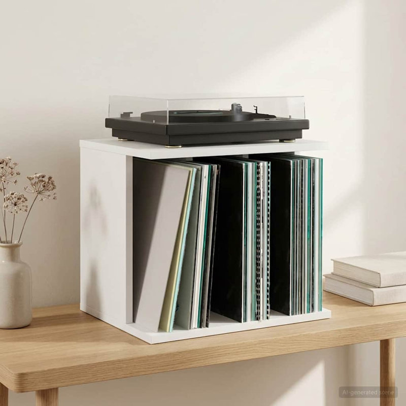 36 cm H Multimedia Storage, White