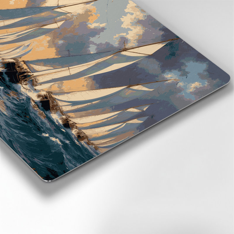 Art de transport gris, régate de transport et course de voile, 20" H x 24" W x 0.05" D
