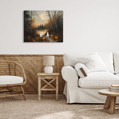 Autumn Ghosts at Lake Canvas, design by Arlington Prints