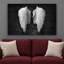 «Angel Wings», reproduction d'art sur toile en noir et blanc-273019176