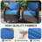 8-pcs Patio Individual Chair Cushion Covers – 4" Thick Water-repellent Replacements For 4-seat Sectional Sofa-440291437