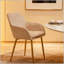 Chaise de salle à manger en velours avec pieds en métal doré - ensemble de 2
