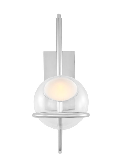 Crosby Medium Wall Sconce, Polished Nickel