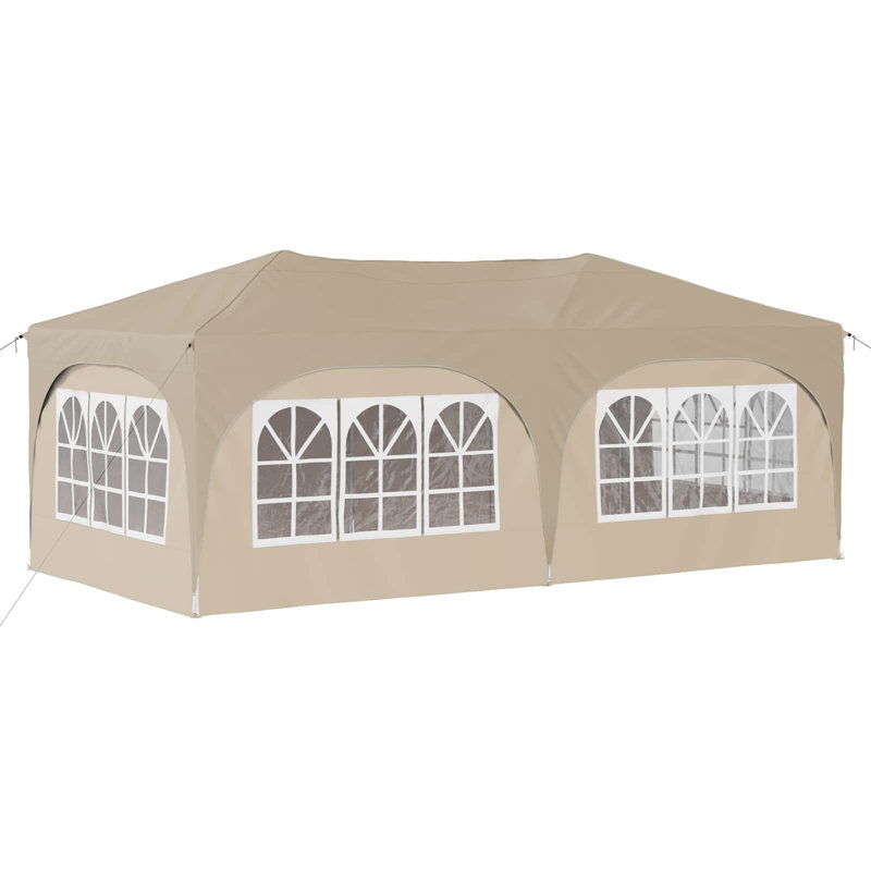 Vidaxl Pop-Up Party Tent Oxford Fabric Pop-Up Event Outdoor Canopy Wedding, Grey