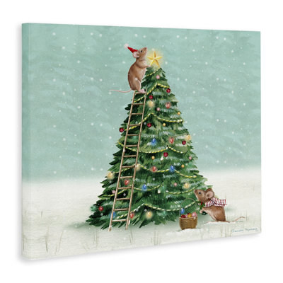 Art mural sur toile Merry Mice, design par Danielle Murray