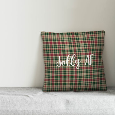 Plaid Reversible Throw Pillow