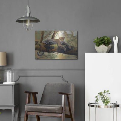 Bungalow Rose 'African Leopard' by John Zaccheo, Metal Wall Art