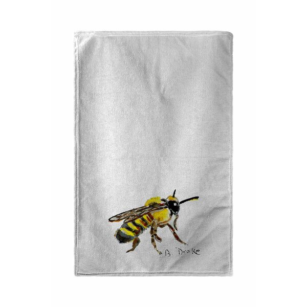 Embroidered Bee Tea Towel Set of 4 19x28