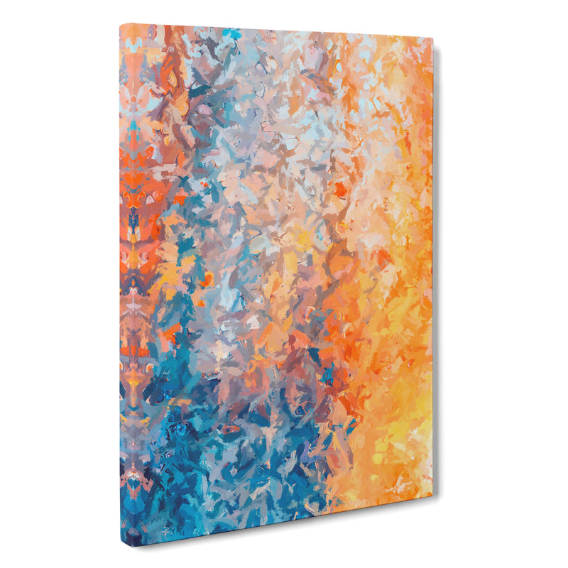 Broken Through Abstract - Wall Art, Wrapped Canvas, 60cm H x 40cm W x 3cm D, No Matte
