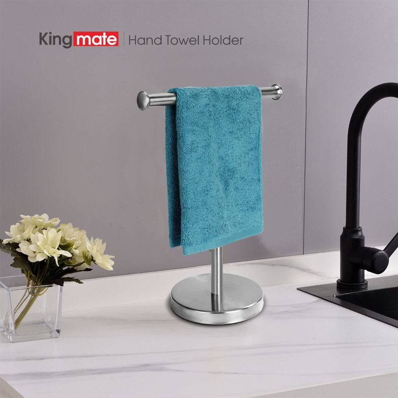 1 porte-serviettes sur pied, Argent