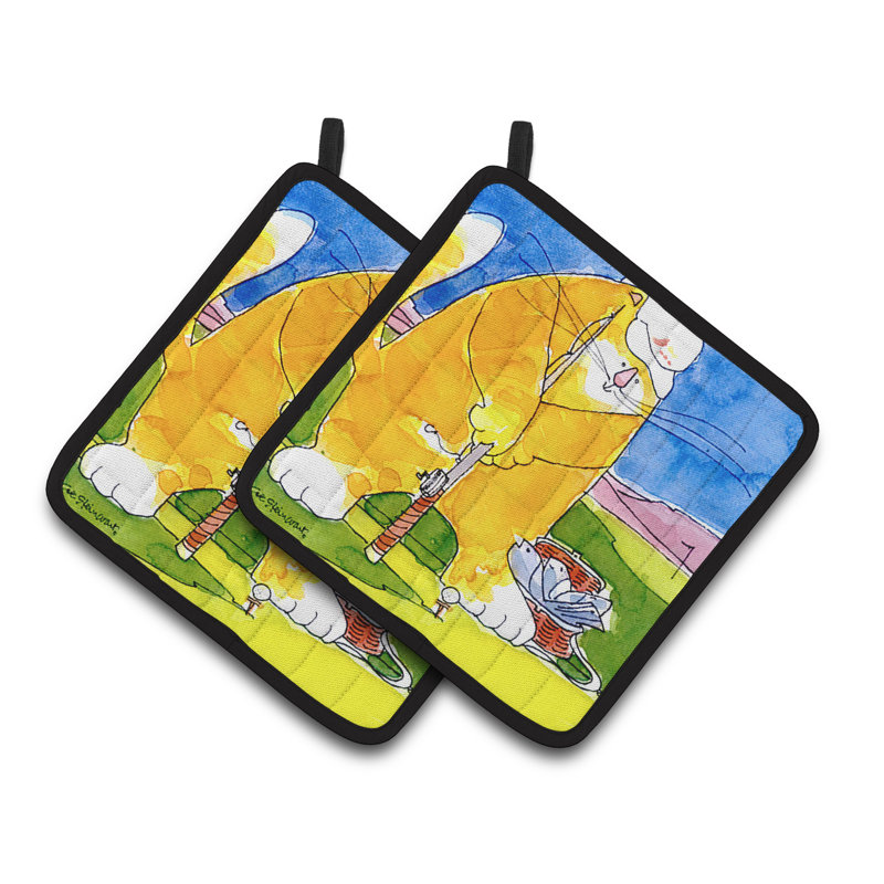 Caroline's Treasures Big Cat Polyester Potholder