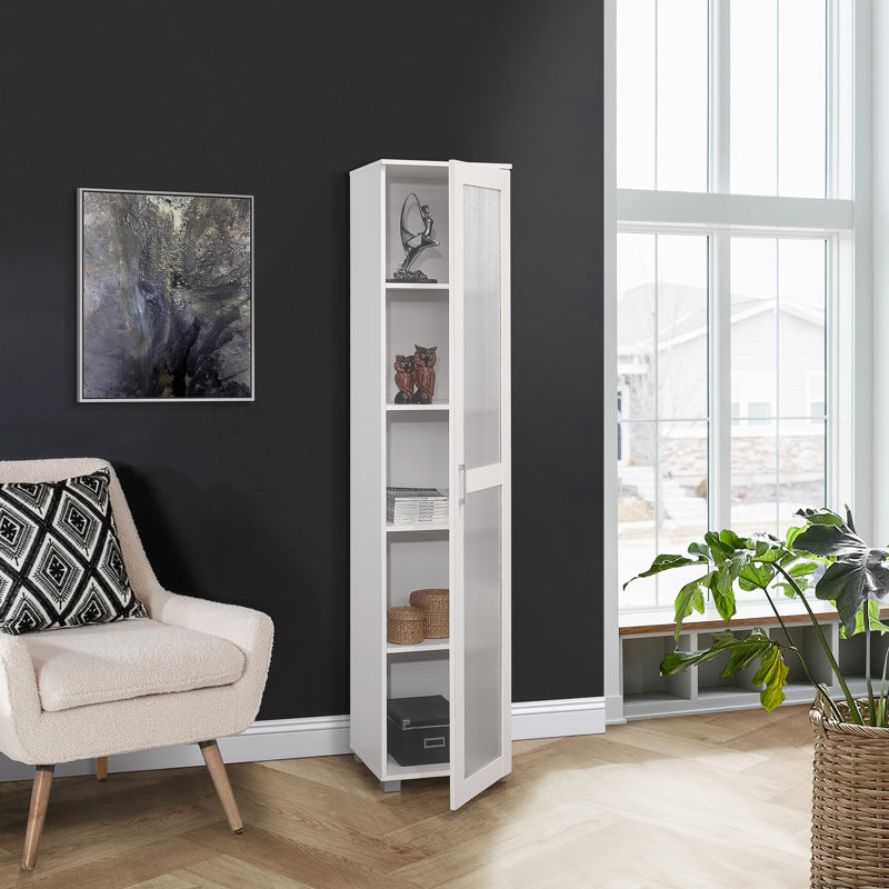 Braydan  72.83" H x 15.75" W Standard Bookcase, White
