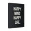 Décoration murale inspirante «Happy Mind Happy Life», décoration murale