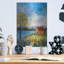 «Lake Flowers» par Sharon Mark, art mural en métal-1532916409