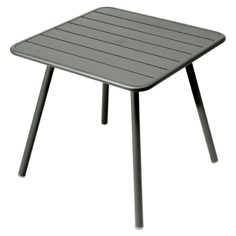 Luxembourg Outdoor Square Dining Table, Acapulco Blue, 18.5" H x 22" L x 22" W