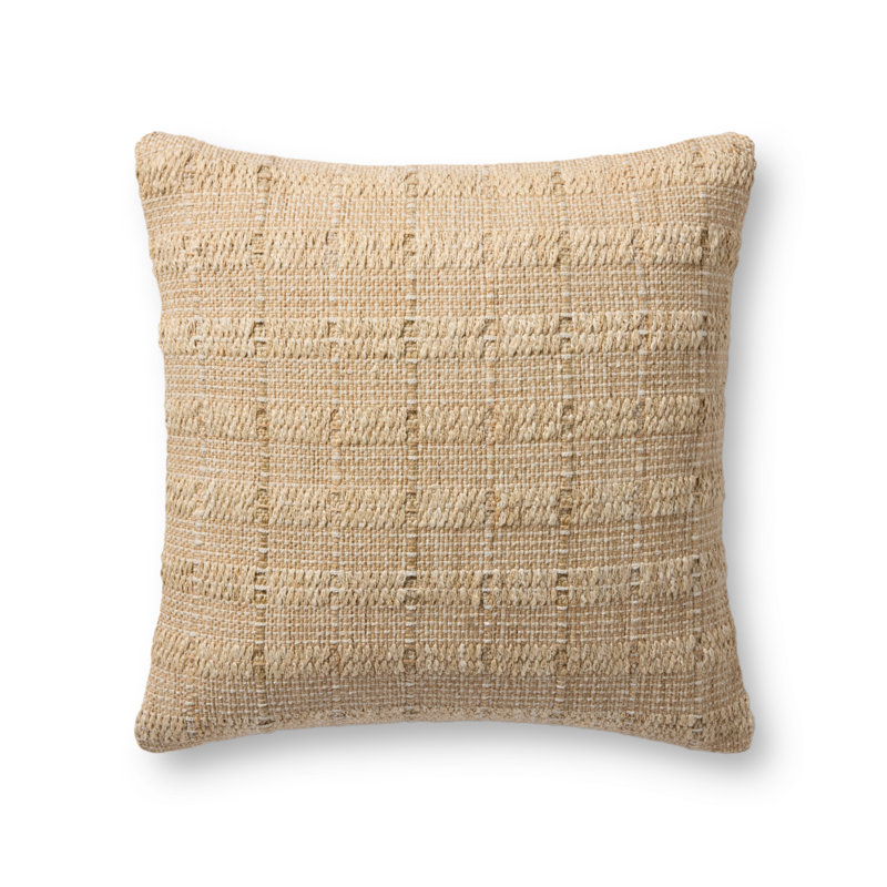 Loloi Accent Pillow, Square 20", Yellow Geometric, Down