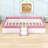 Upholstered Daybed with Fence and Stairs-1062770111