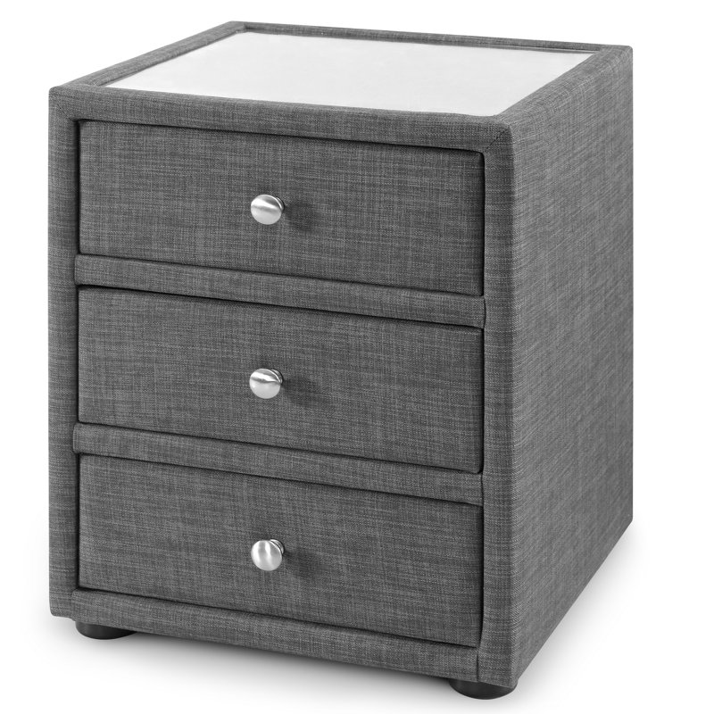 Daveney 45cm W Solid Wood Bedside Table
