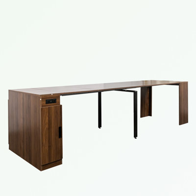 Extendable Dining Table with Outlet and storage