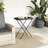 Latitude Run® Folding Tray Table 25.6"X15.7"X29.5" Poly Rattan-982010381