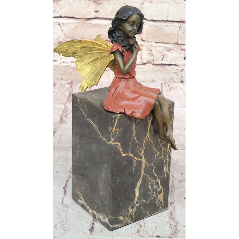 Sculpture en bronze de fée Milo