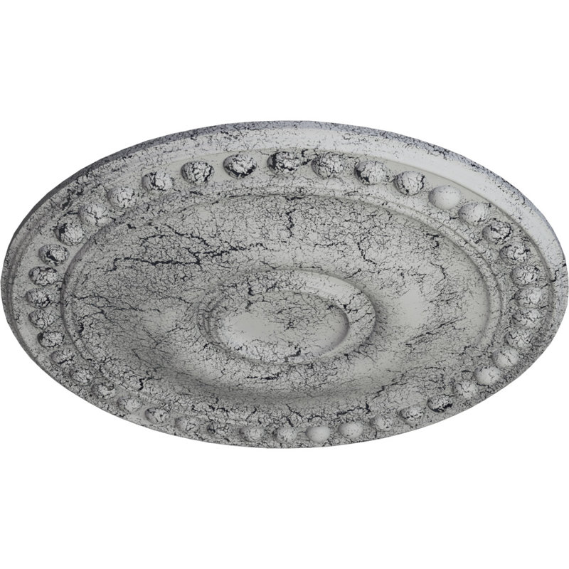 Endurathane Foster Ceiling Medallion, 19 1/8"OD x 1"P (Fits Canopies up to 5 5/8"), Hand-Painted Iridescent Gold Finish