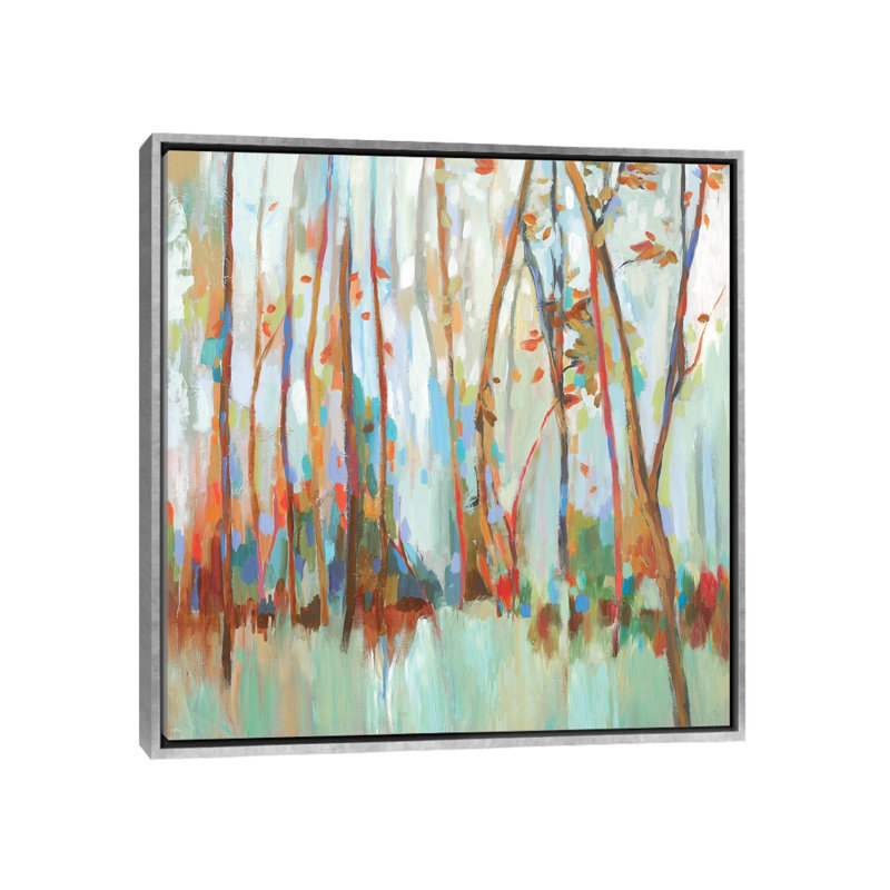 «Soulouses» par Allison Pearce - reproduction d'art, H 26 po x l 26 po x P 1,5 po, Toile avec cadre argenté, Pas de tapis