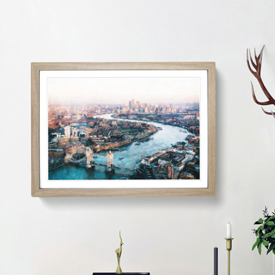 River Thames and London Skyline - Framed Print