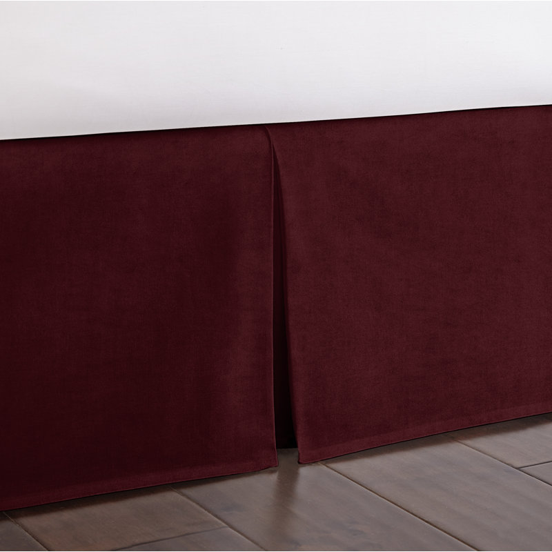 Jupe de lit Alia, Double, 15", Merlot