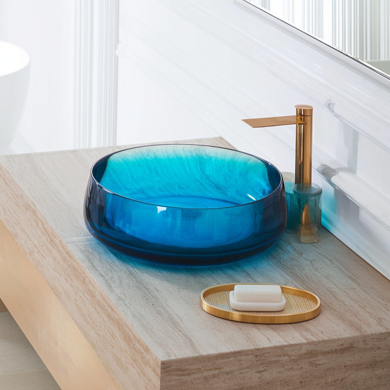 Vesta Modern Art Stone Resin  Vessel Bathroom Sink
