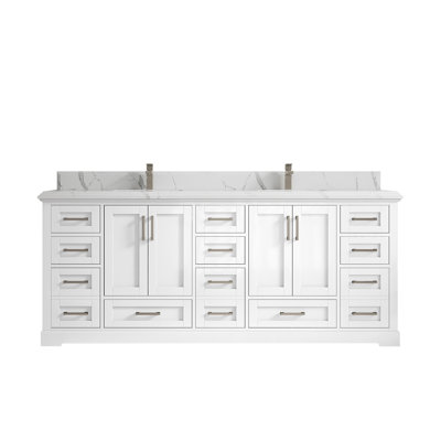 Ensemble de meuble-lavabo double l 84 po x P 22 po x H 36 po Esin
