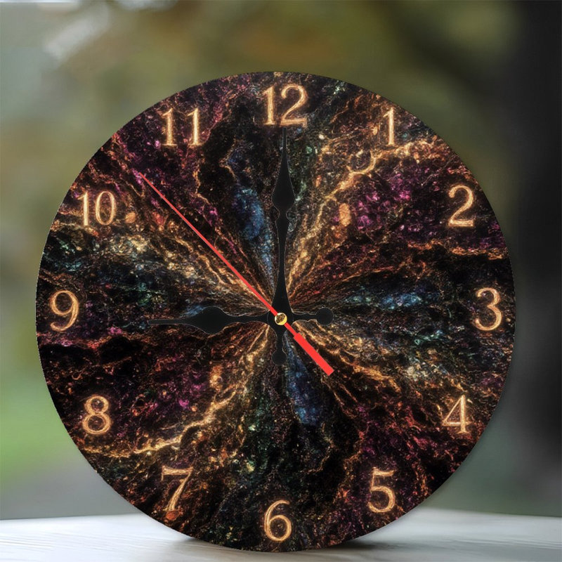 Horloge galaxie avec chiffres