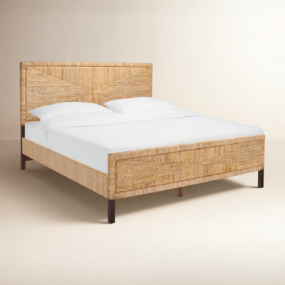 Aleja Woven Mahogany Bed